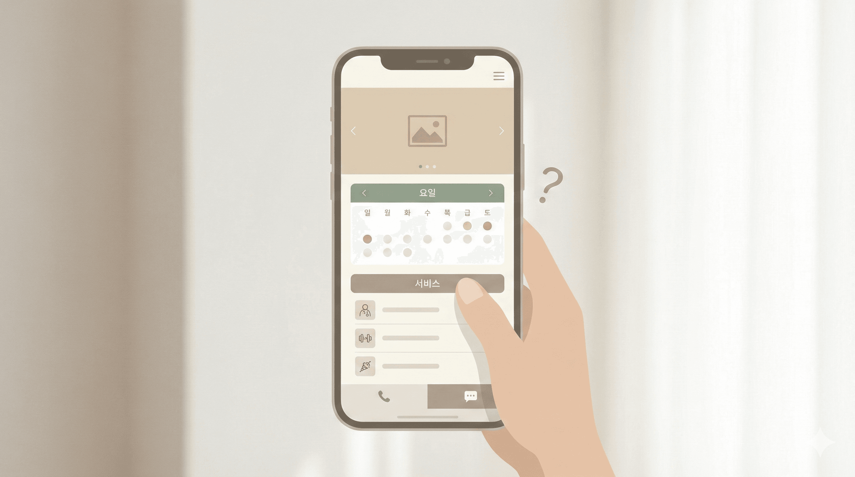 문의 동선이 불편함